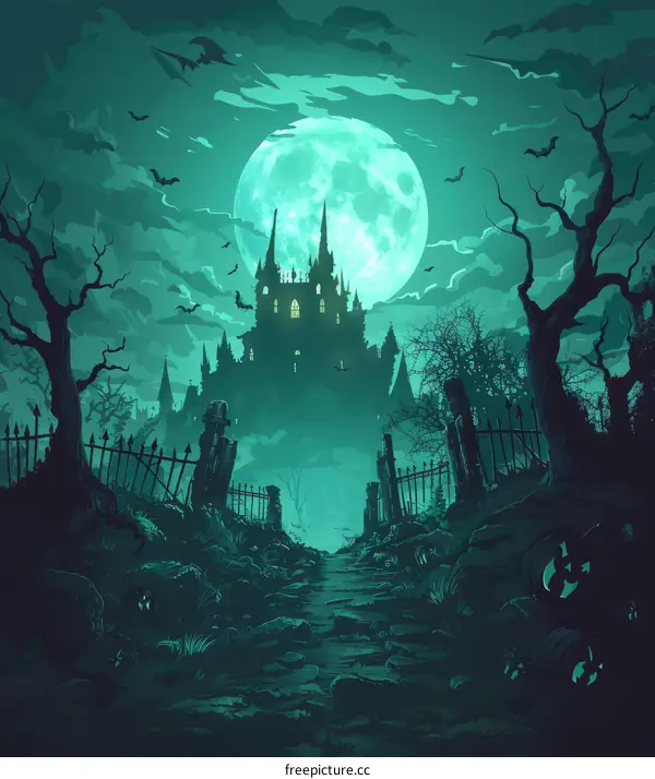 The path to the haunted castle