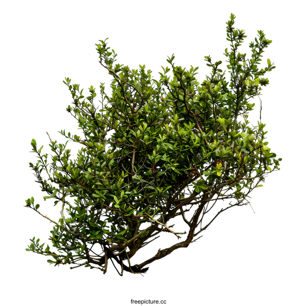 [Transparent Background PNG]Green Bush Isolated on White Background