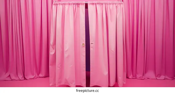 Pink Curtain Background