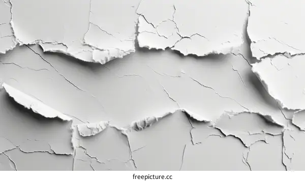 White cracked paint texture
