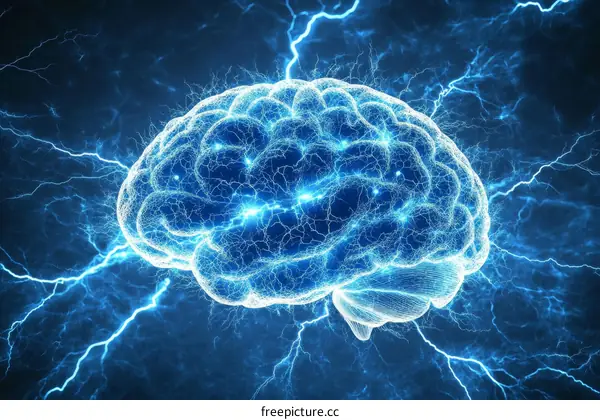 Human Brain Activity Illustration