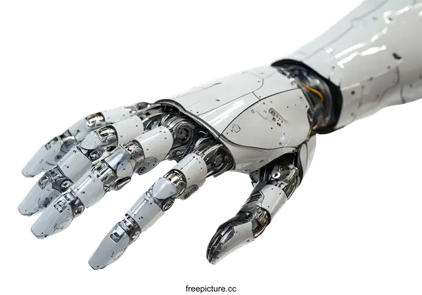 [Transparent Background PNG]Futuristic Robotic Hand Illustration