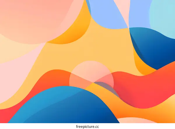 Abstract Colorful Background with Liquid Shapes