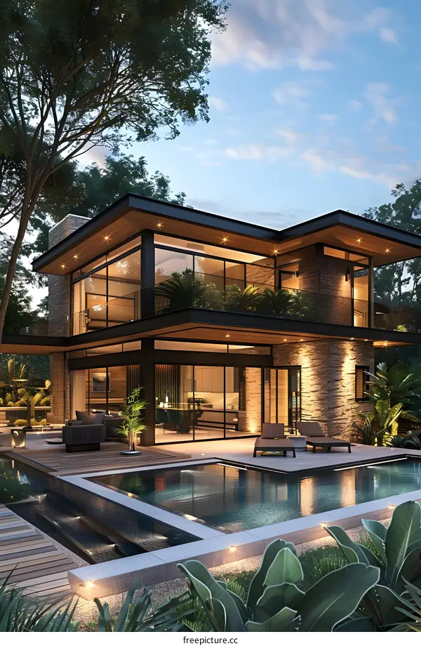 A Modern House in the Rainforest