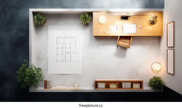 Modern Home Office Layout Plan