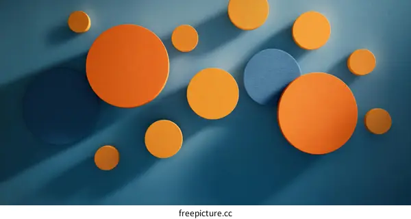 Abstract Geometric Circles Background Design