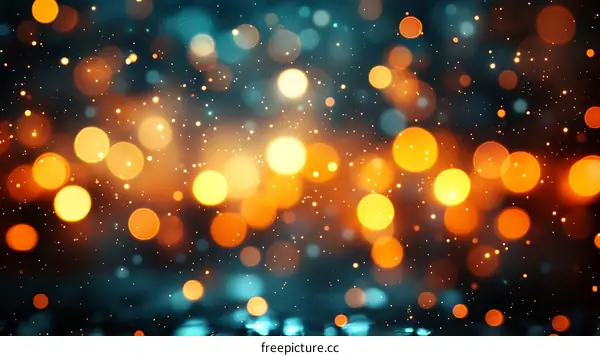 Abstract Bokeh Background with Colorful Lights