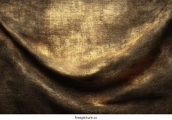 Gold Fabric Texture Close-up