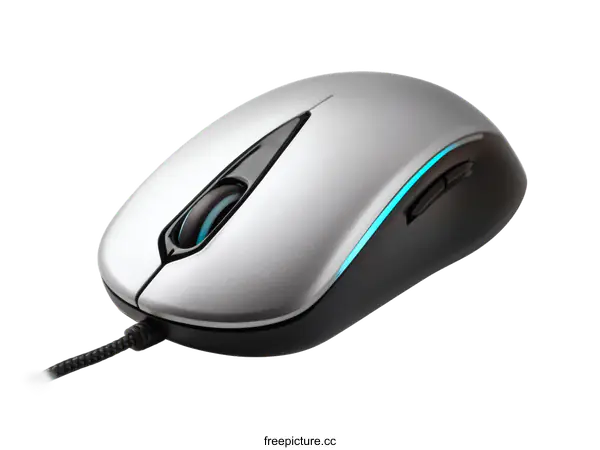 [Transparent Background PNG]Modern Wireless Computer Mouse with Light