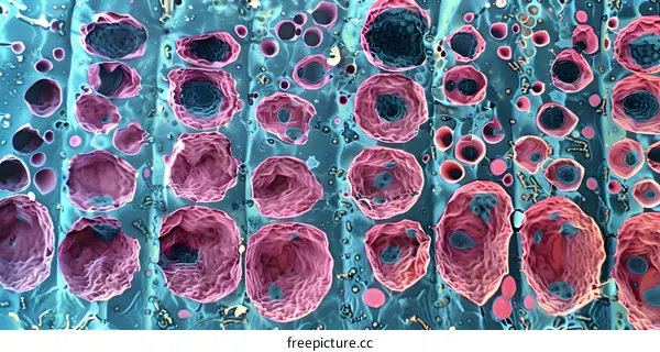 Microscopic View of Cell Structure
