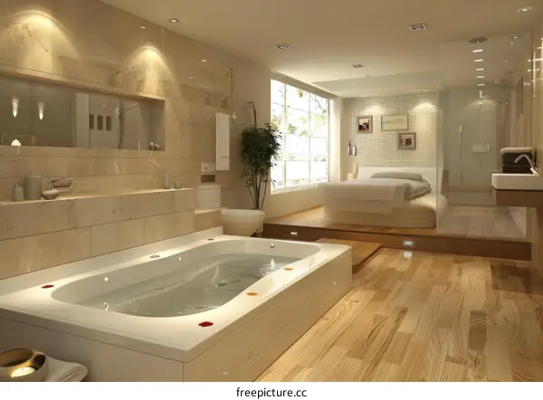 Modern Spa-like Bathroom Interior Design