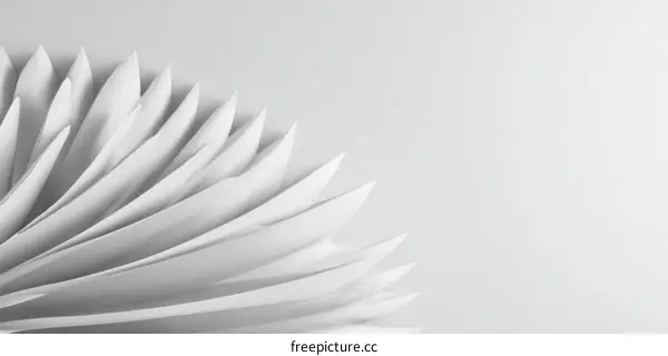 Abstract White Geometric Shapes Illustration