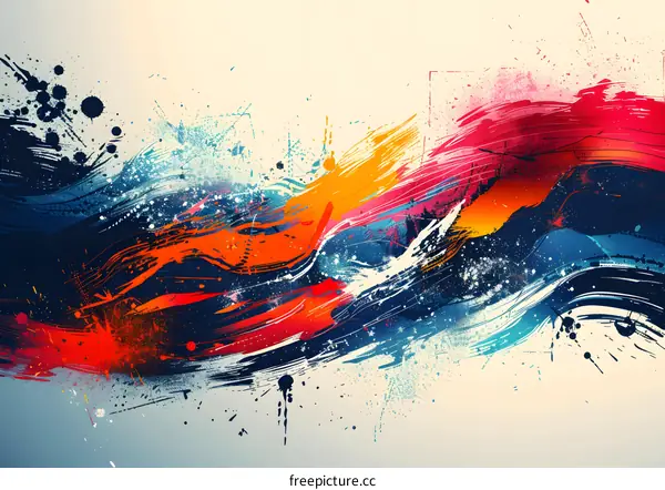 Colorful abstract painting