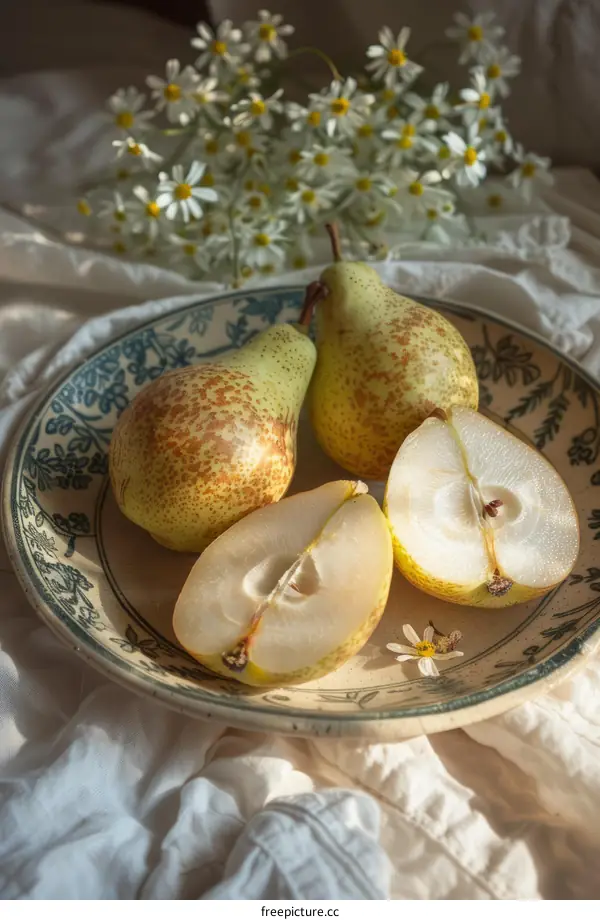 Still Life with Pears and Chamomile