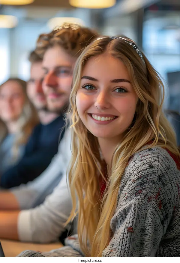 Group of Friends Smiling for a Photo