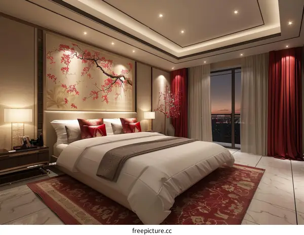 Luxury Bedroom Interior Design Illustration