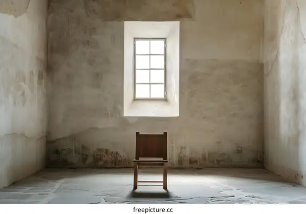 Old Room with a Window and a Chair