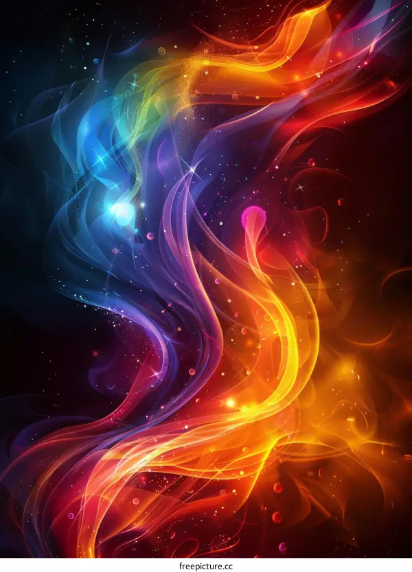 Celestial Nebula Fire