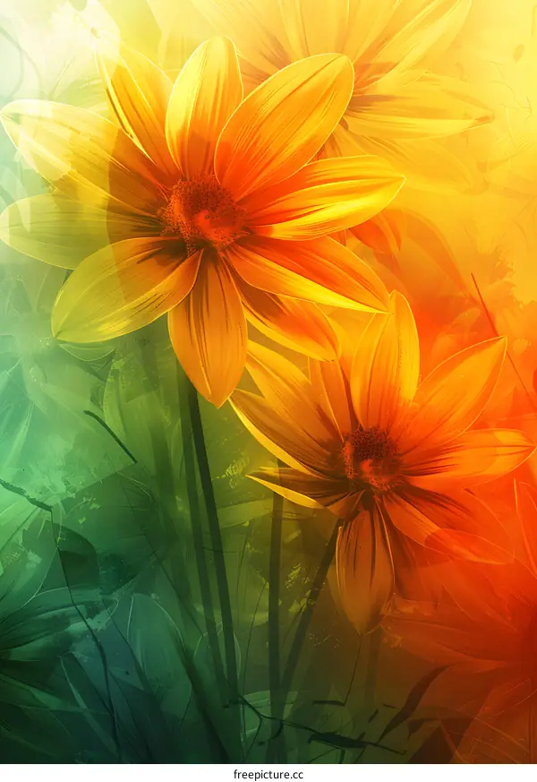 Artistic Illustration of Flowers