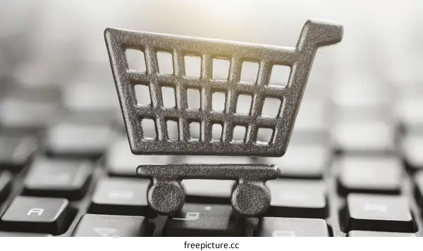 Shopping Cart Icon on Keyboard