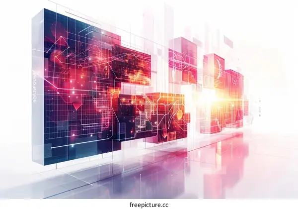 Abstract Technology Background for Digital Transformation