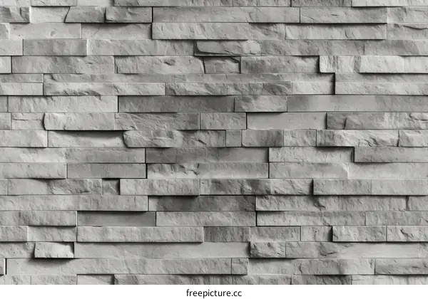 Gray and white brick wall texture background