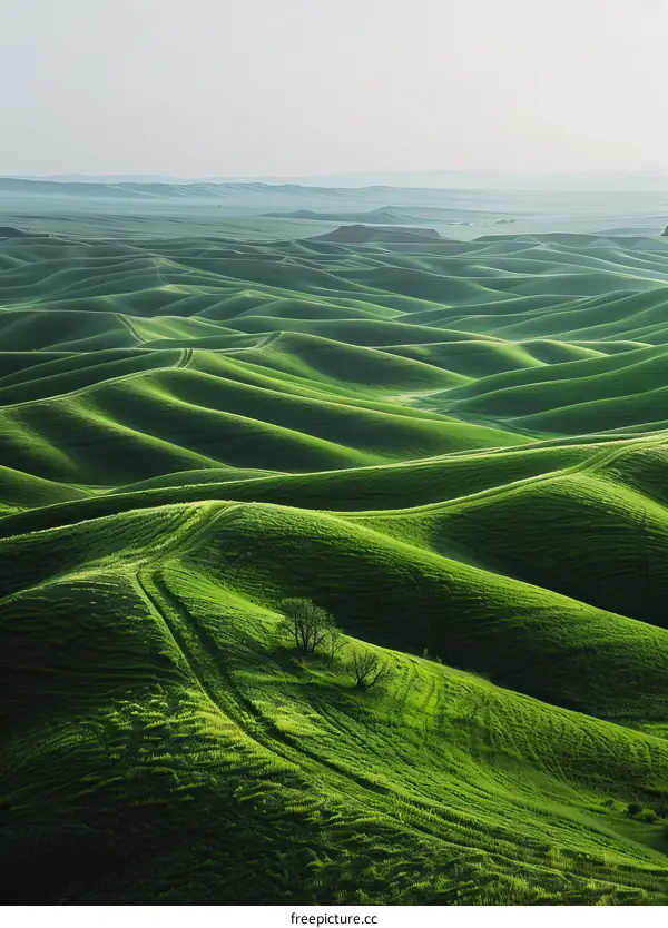 Green rolling hills of Iran