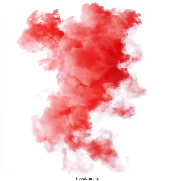 Abstract Red Smoke Illustration