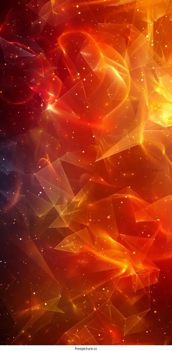 Dynamic Red Triangle Abstract Background