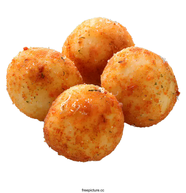[Transparent Background PNG]fried cheese balls