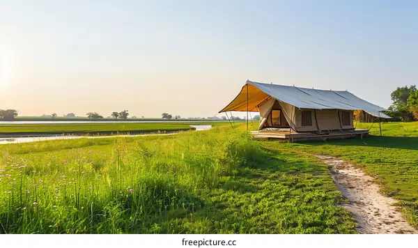 Luxury Tented Safari Camp in the African Wilderness