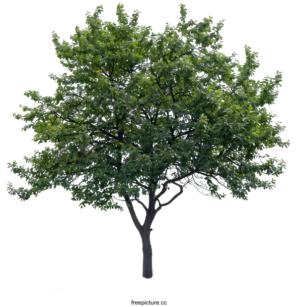 [Transparent Background PNG]Green Tree Isolated on White Background
