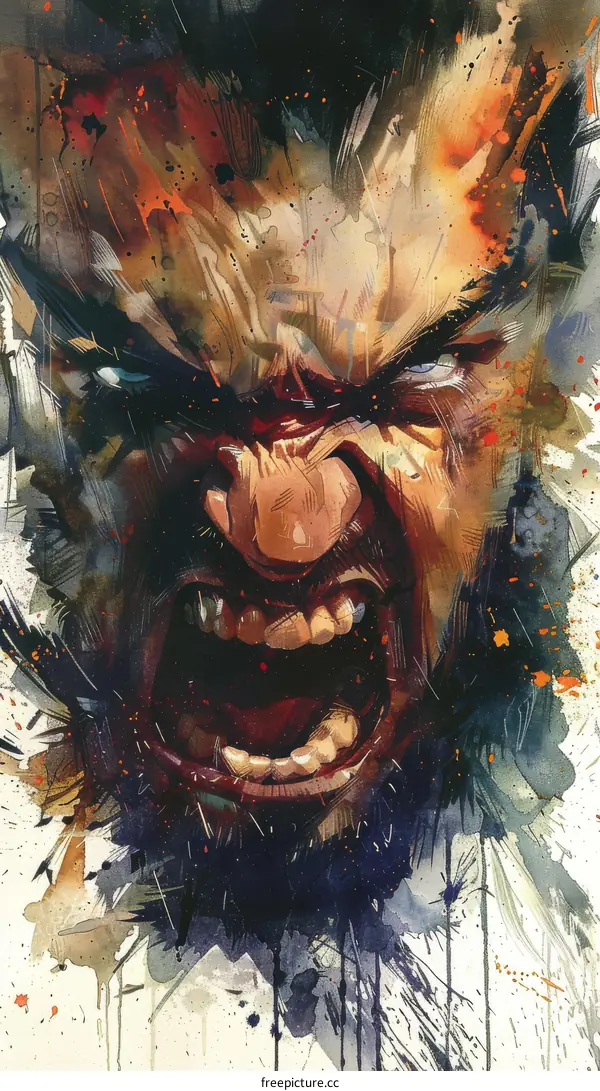 Wolverine angry face