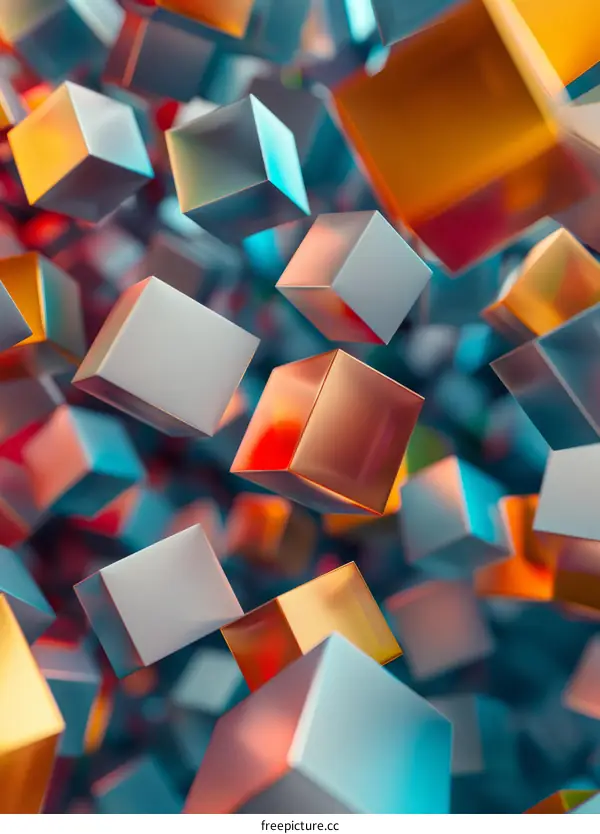 Colorful 3D Cubes