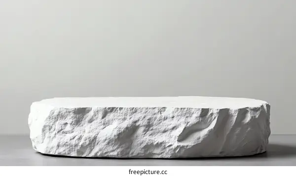 Abstract White Stone Display Platform