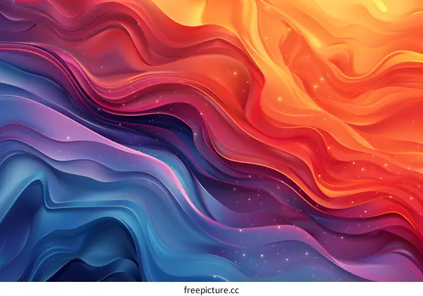 Wavy colorful background