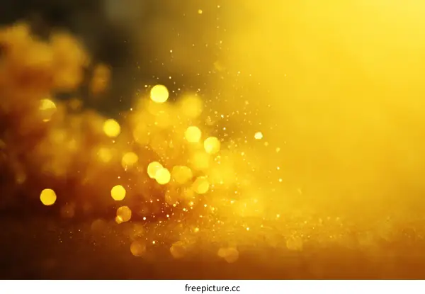 Golden Glitter Background for Festive Celebration