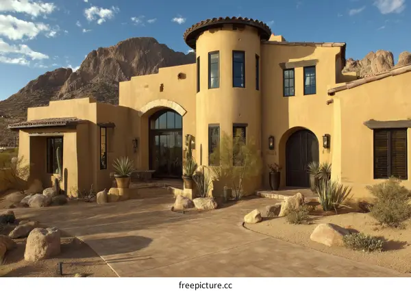 Desert Modern Home Exterior Design