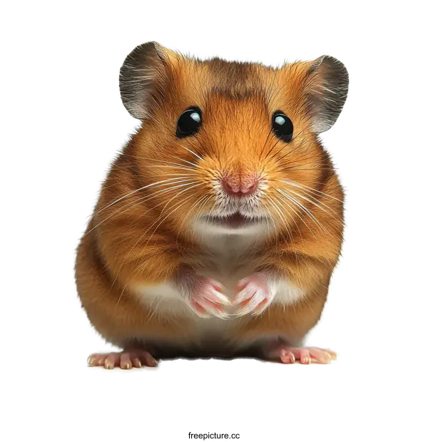 [Transparent Background PNG]Cute Little Hamster Close Up Photo