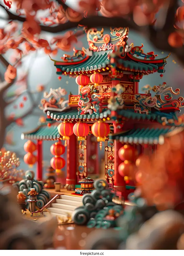 Miniature Chinese Traditional Architecture