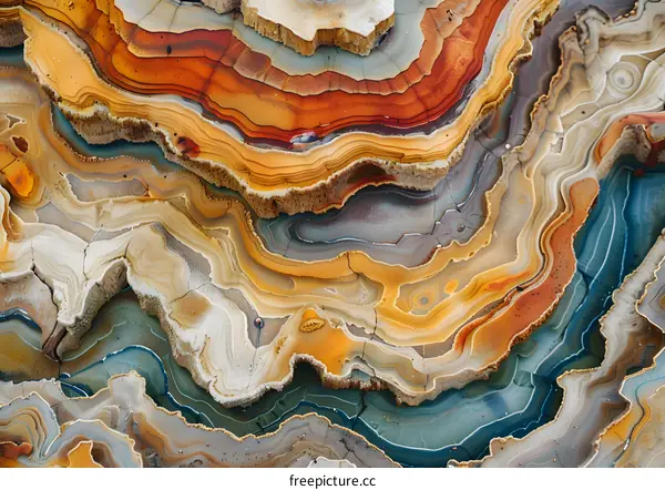 Abstract Close Up Of A Stone Texture