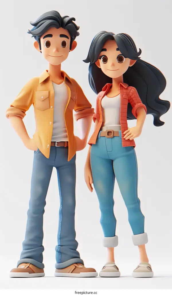 A man and a woman standing next to each other