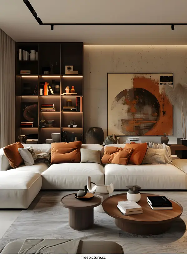 Modern minimalist living room