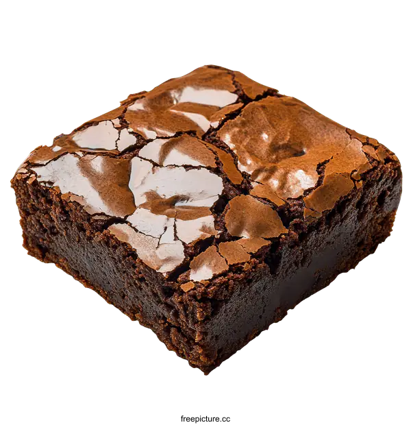 [Transparent Background PNG]Chocolate Brownie Dessert Piece