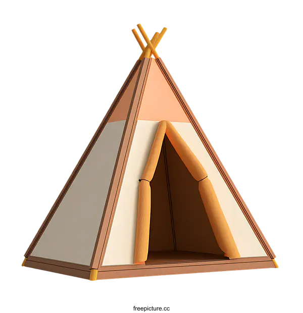[Transparent Background PNG]Colorful Play Tent Design for Children