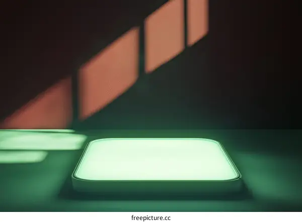 Empty Square Display Platform Product Showcase