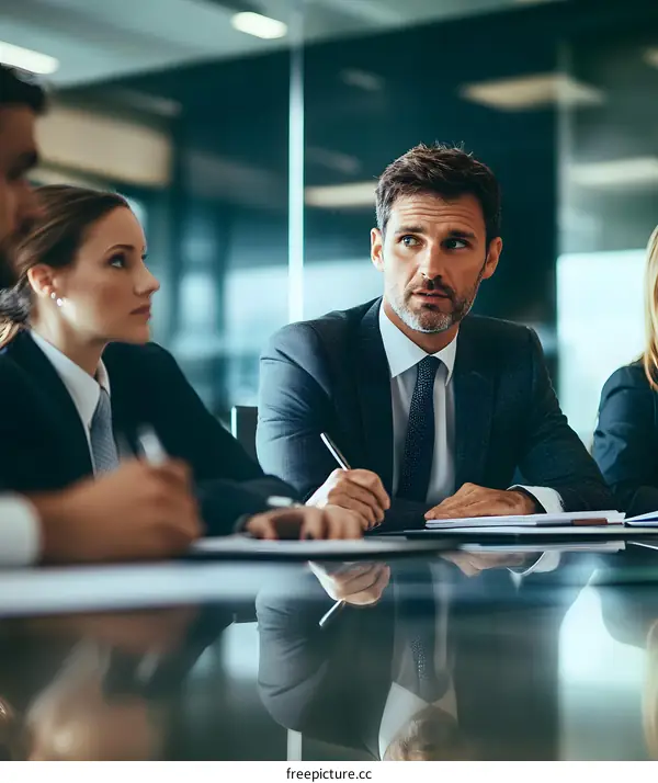 Business People Meeting in an Office