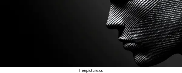 Abstract Portrait of a Person in Profile View