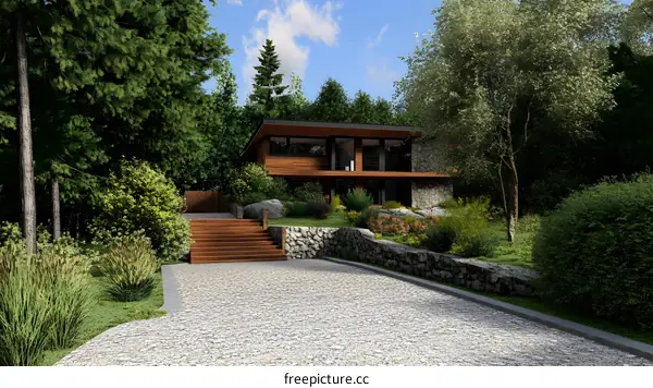 Modern House in the Woods