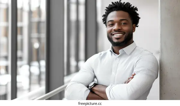 Confident Black Business Professional
